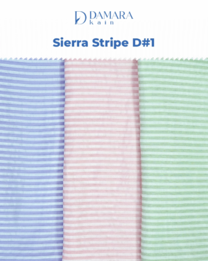 Bahan Kain Poly Viscose Sierra Stripe D#1